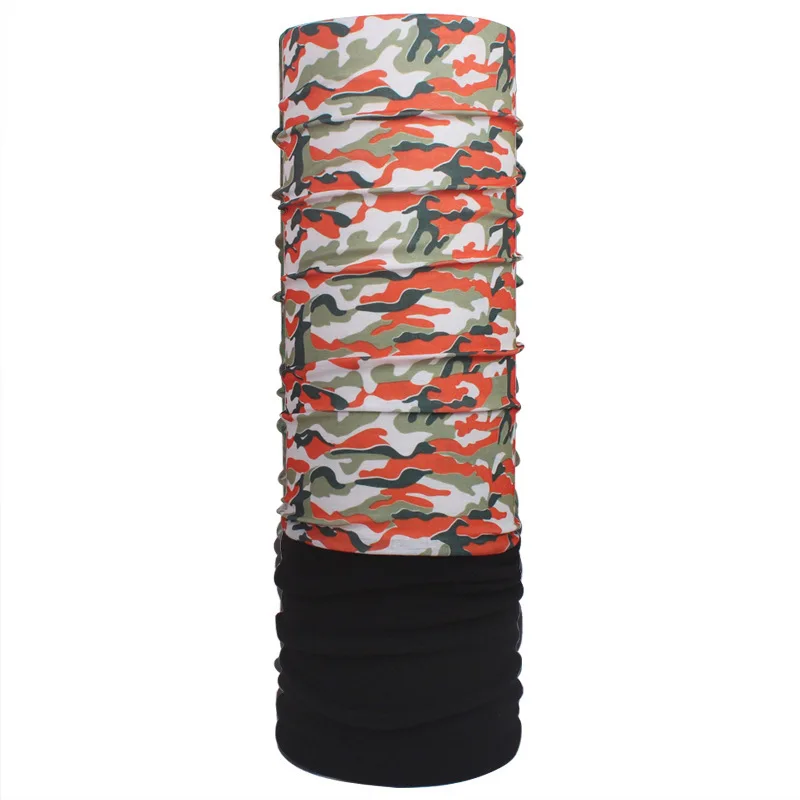 HZW-24037 Winter Fleece Bandana Stock Headwear Multifunctional Skull Cycling Tube Neck Warmer Bandana