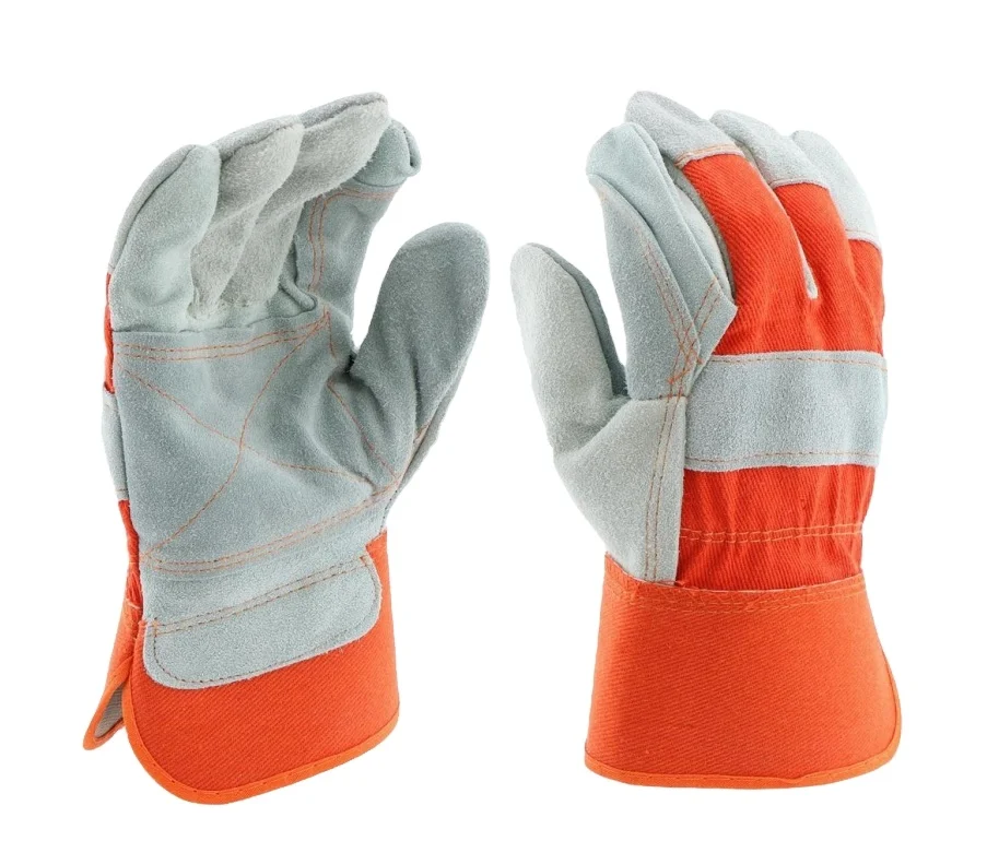 Heat Resistant gloves Cow Split Leather Anti Fire 10.5 inch Welding Work Welder Work Glove