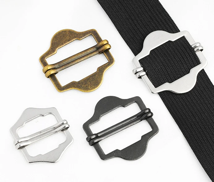 Garment Adjustable Suspenders Overall Buckle Metal Slider Buckle For Vests