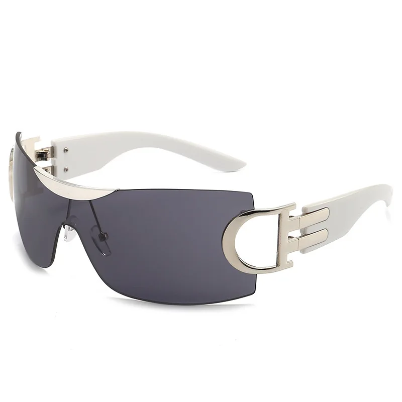 Outdoor sports riding glasses new anti-ultraviolet sunglasses Bicycle metal connection hollow sunglasses wholesale
