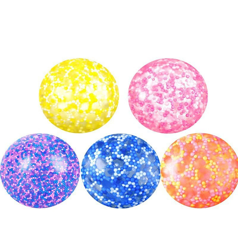 Syh501 Fidget Squishy Toys Stress Reliever Toy Ball for children Squishy Stress Balls Toy Colorful Fidget Sensory Balls