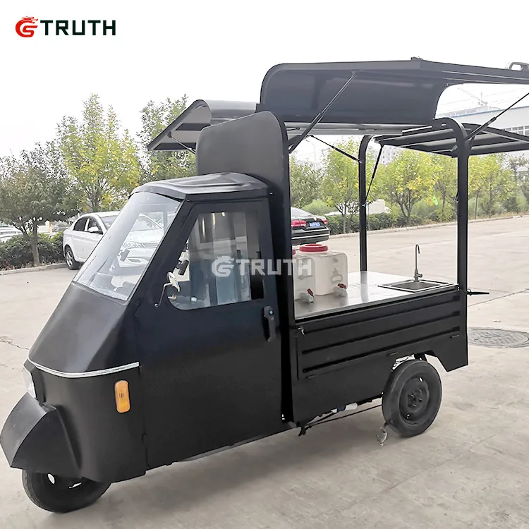 Electric Mobile Fast Food Tricycle Vending Cart for Coffee Bike and Ice Cream Bikes Sale