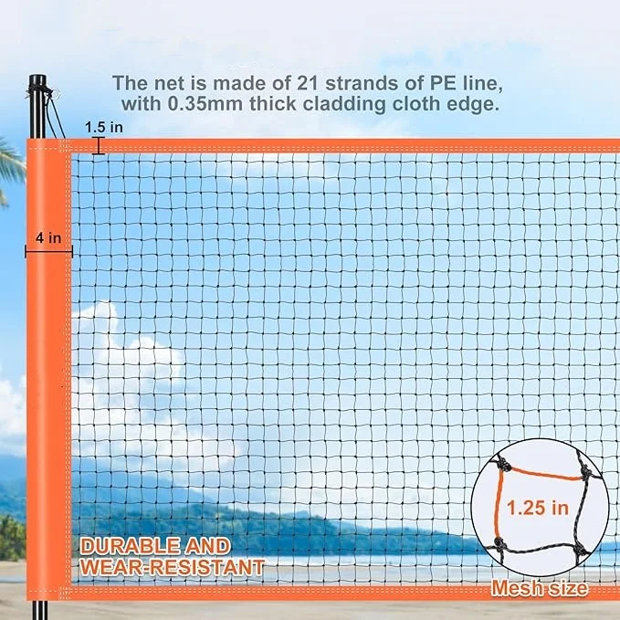 BM04B Competitive Price Badminton Set With Net, Badminton Net Pole, Badminton Net Factory In China