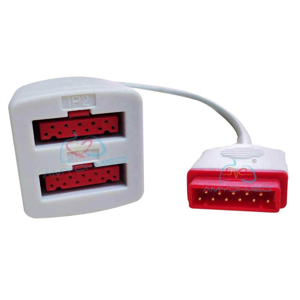 IBP Cable GE Marquette 35cm 11 Pins Dual Connectors IBP Transducer Cable IBP Adapter Cables