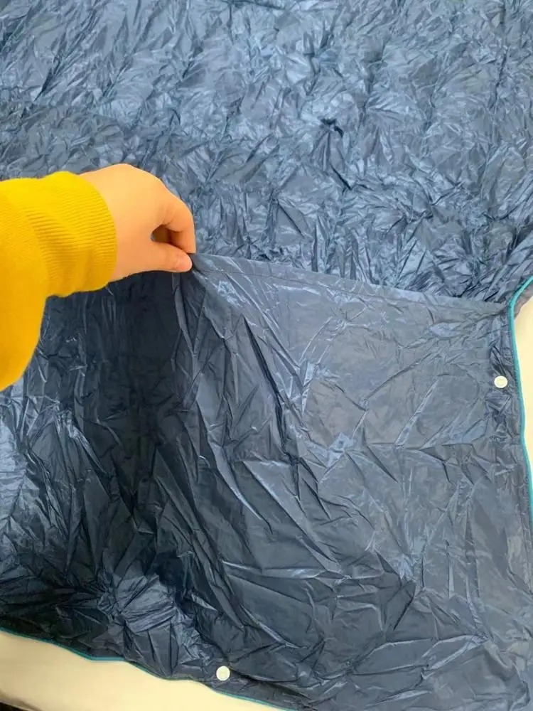 High Quality Soft Comfy Warm Wearable Oversized Camping Sherpa Throw Down Blanket Outdoor Blanket