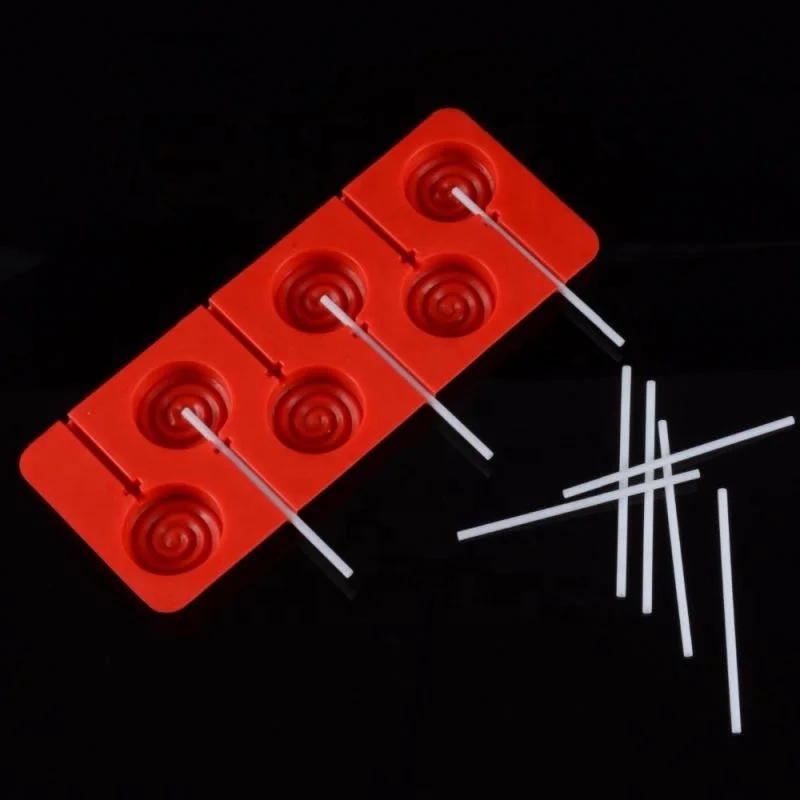 Food Grade Round Bonbon Hard Candy Mould Silicone Lollipop Moulds