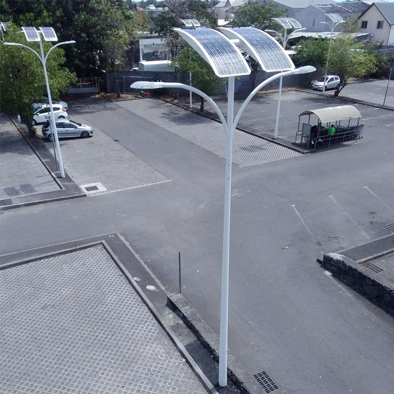 New Design Lighting Outdoor Solar Energy Pole Landscape Garden Aluminum 6063 Light Pole 6m 8m 10m 12m