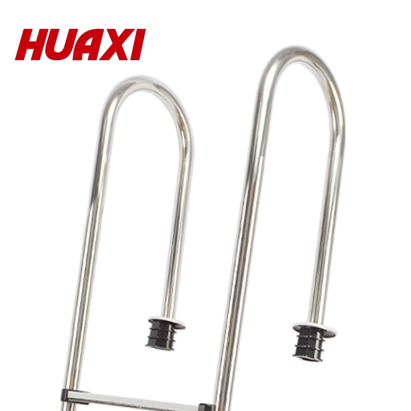 HUAXI wholesale high quality stainless steel 304 and 316 with anti-skid pedals swimming pool ladder