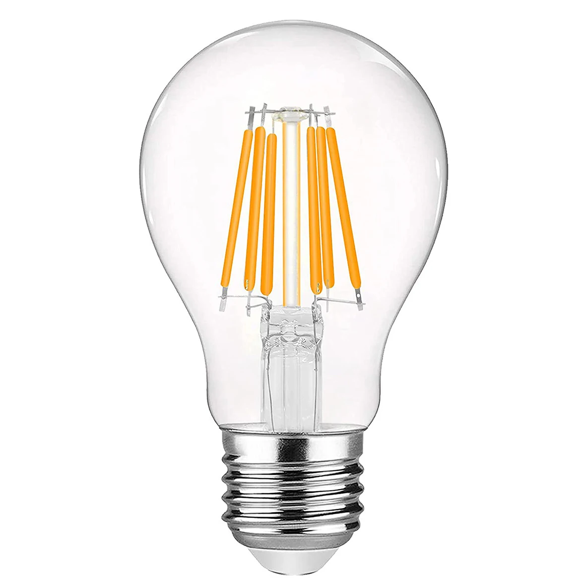 DC 12V 24V Low Voltage LED Filament Bulb A19 6W 2700K Warm White 600LM LED Bulb for RV Camper Marine Boat Solar Panel Project