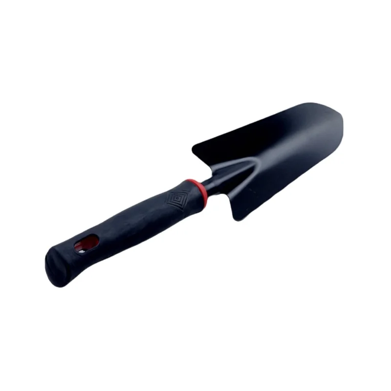 Iron shovel black handle anti slip gardening potted plant flower shovel field survival tool