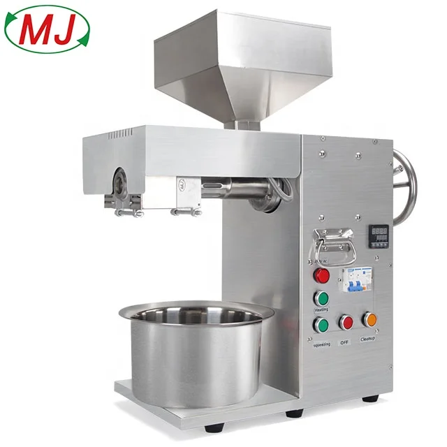 MJ Screw Oil Making Machine Mini Commercial Cold Peanut Coconut Cocoa Avocado Olive Sunflower Oil Press Machine