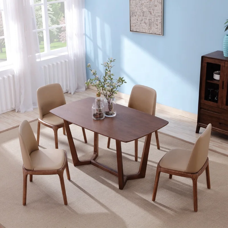 Modern Wooden Dining Room Furniture Restaurant Dinette And Hotel Table And Chair Set