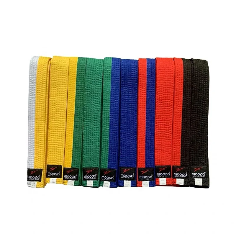 TaeKwondo Color Belt quteng martial arts belts taekwondo bjj karate belts and the costume for kids and adult