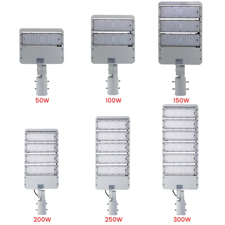 High Quality outdoor led module street light 50w 100w 150w 200w 250w tennis shoebox twin lamps