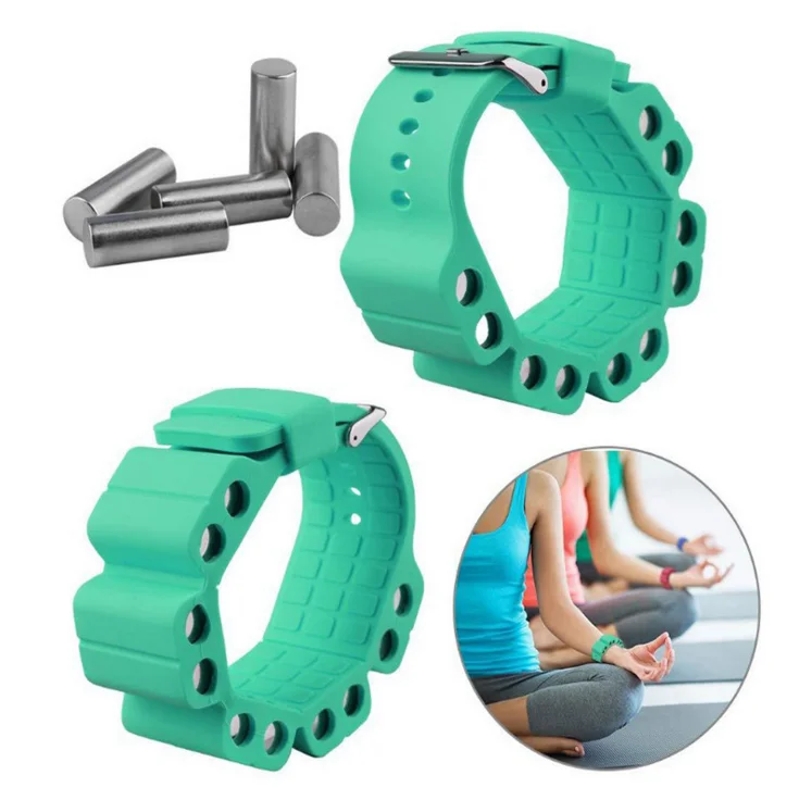 Gym Fitness Adjustable silicone wristbands Running Sports Training weight bearing bracelet
