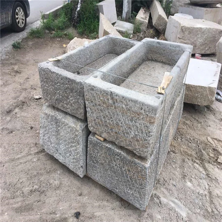 big rectangular water trough antique stone trough