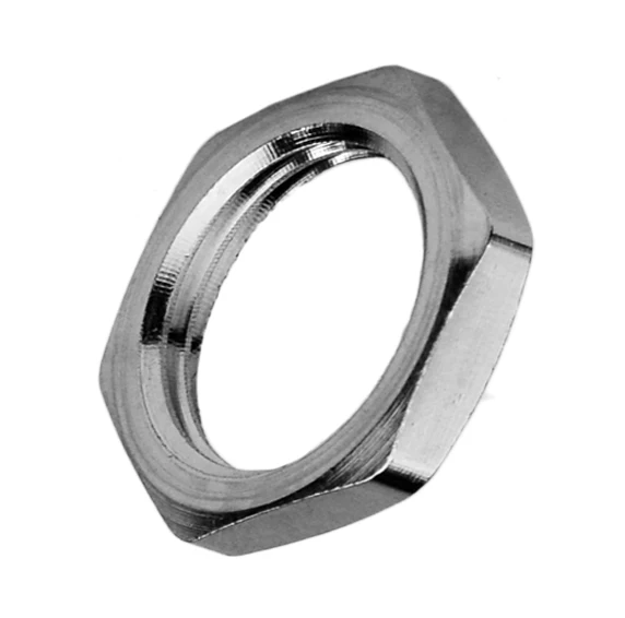 Brass nickel-plated cable gland locknut
