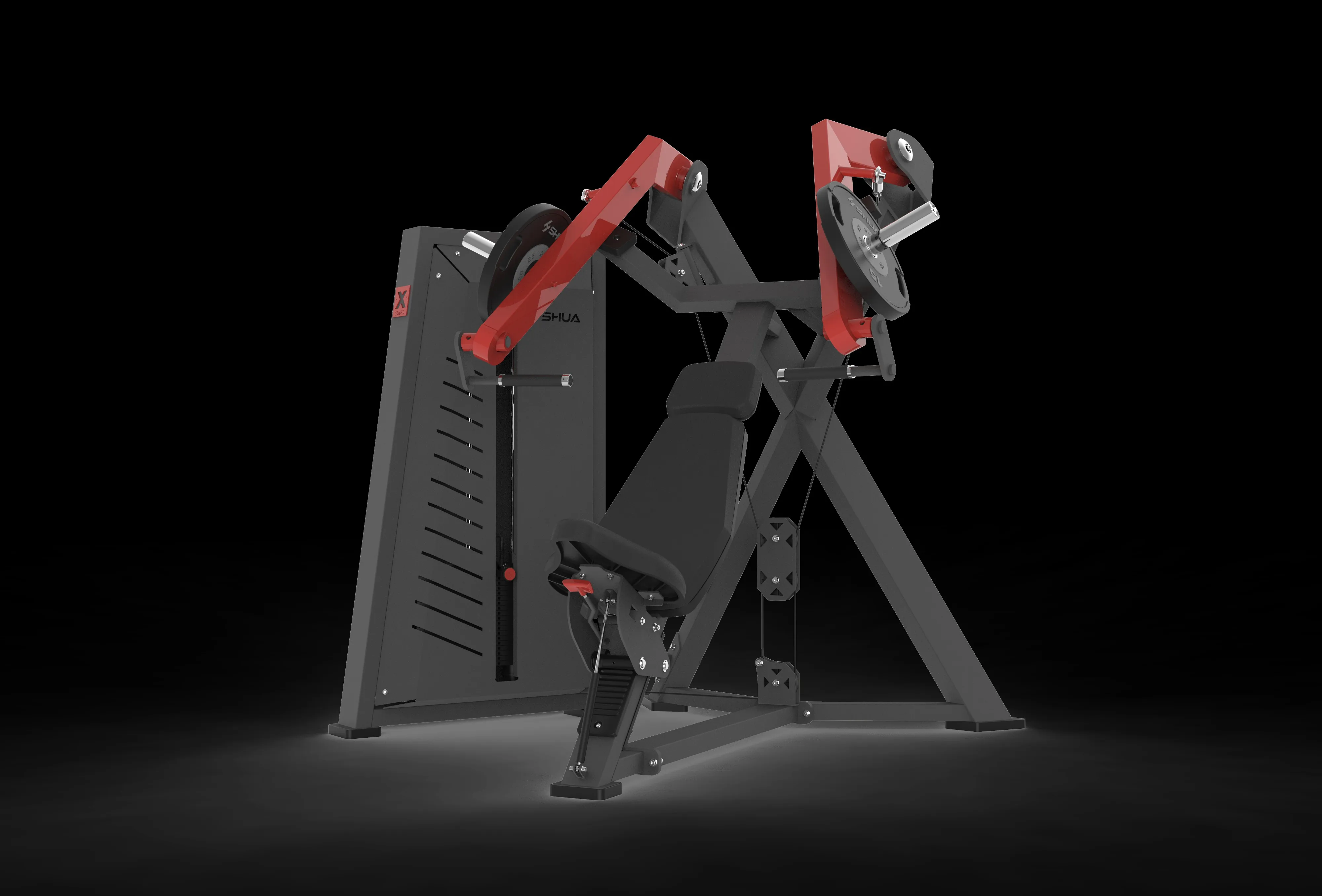 SHUA SH-G7701 Chest press Strength machine Plate loaded Gym fitness equipment supplier and manufacturer SHUA Fitness 78 series