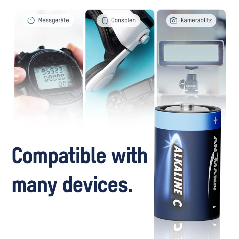 Ansmann EU standard alkaline C LR14 AM2 battery C LR14 batteries 1.5V alkaline battery