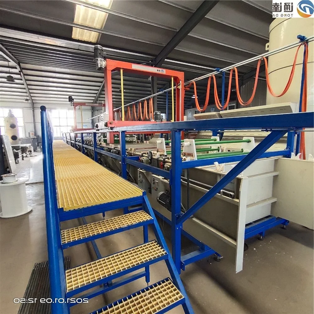 Tongda Automatic electroplating line Hang plating equipment plating rose gold necklace machine