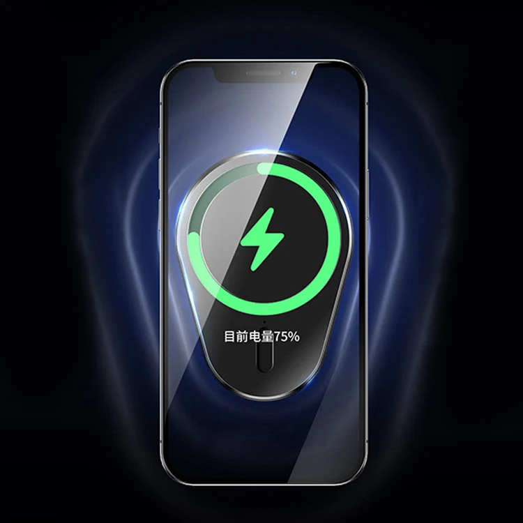Strong magnets auto adsorption15W wireless magsafing charger car mount fast charger for iphone13
