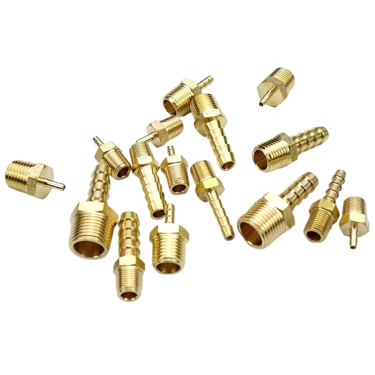 Plumber system brass water threaded pipe fittings Plumbing Parts Names Image barbed Hose Connector