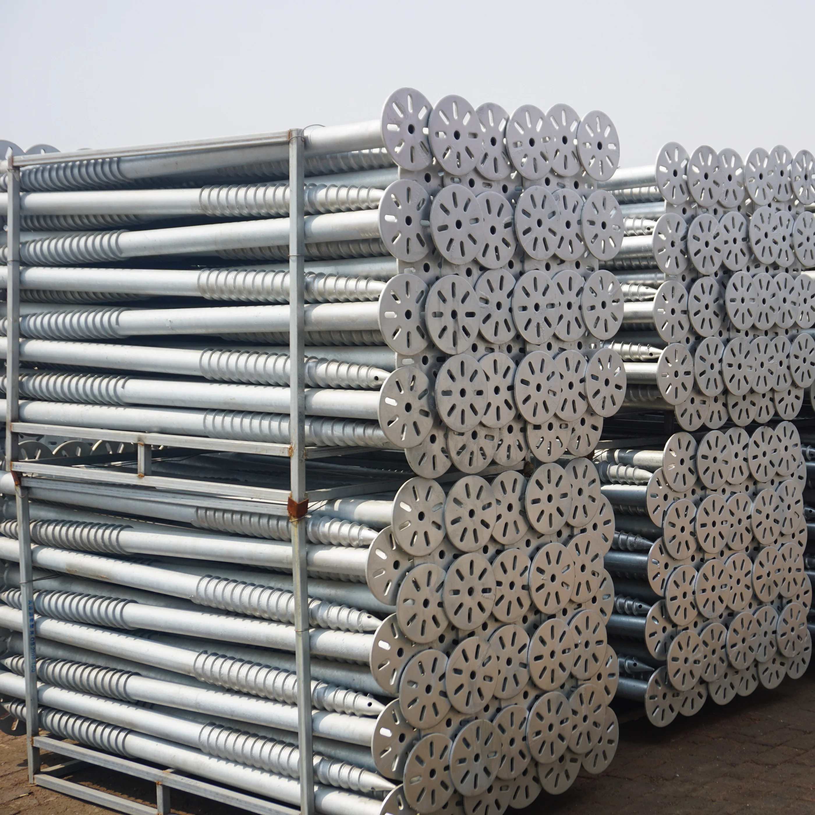 Ground Anchors Earth Screw Piles Available Installation Screw Piles For Solar Panel Foundations