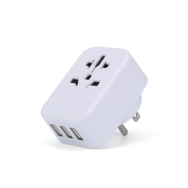 worldplug Adaptateur Voyage USA - Adaptateur Compact Schuko Type B  Compatible Prise  Canada Japon Vietnam Mexique with 3USB