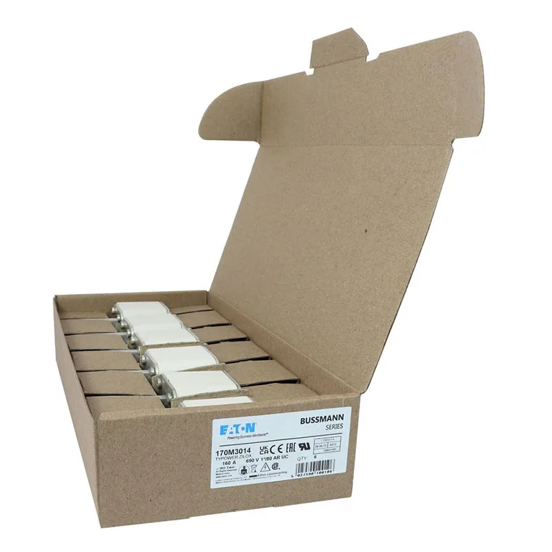 160A 690V 170M3014 170M Series Bussmann Fuse High Speed Square Body Blade Fuses