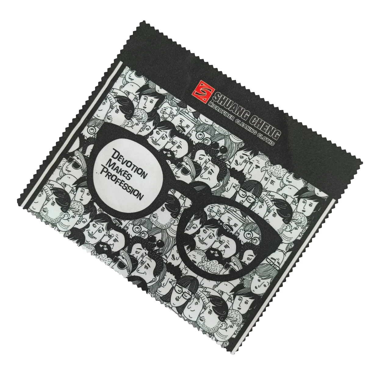 Custom branded microfibre wiping cleaning double-sided fleece eye glasses cleaning cloth with case for glasses eyeglass