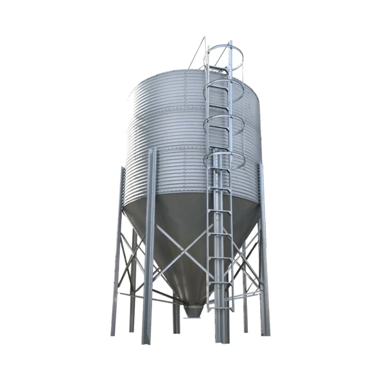 piggery hot-dip galvanized auger silo tank poultry swine house equipment feed making bin
