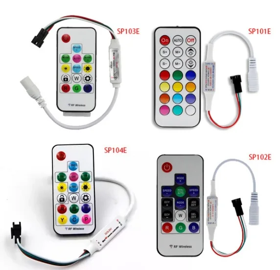 SP101E SP102E SP103E SP104E беспроводной мини цветной контроллер мечты для WS2811 WS2812 WS2812B Светодиодные полосы света