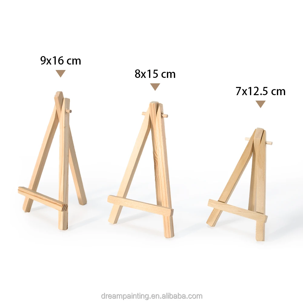 Mini Easels 7*12.5/8*15/9*16CM Desktop Wooden Easel Art Photo Display Stand for Kids painting wholesale