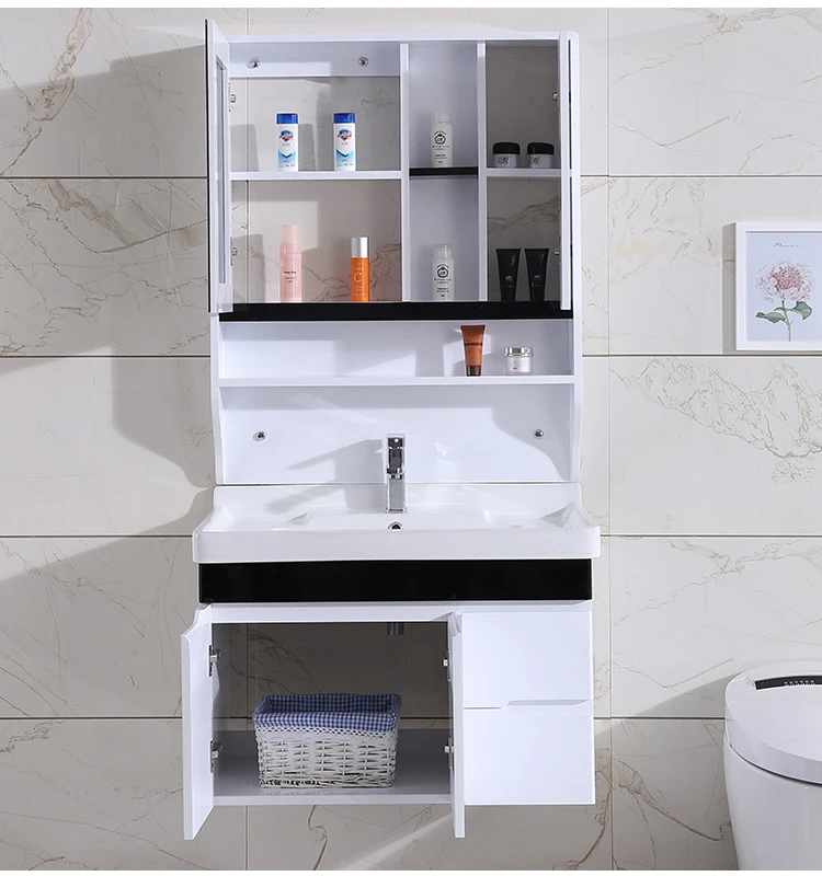 KD-BC134W Chaozhou Factory Commercial Cheap Vanity Bathroom Sinks for Sale Hand Made Wooden Cabinet Furniture