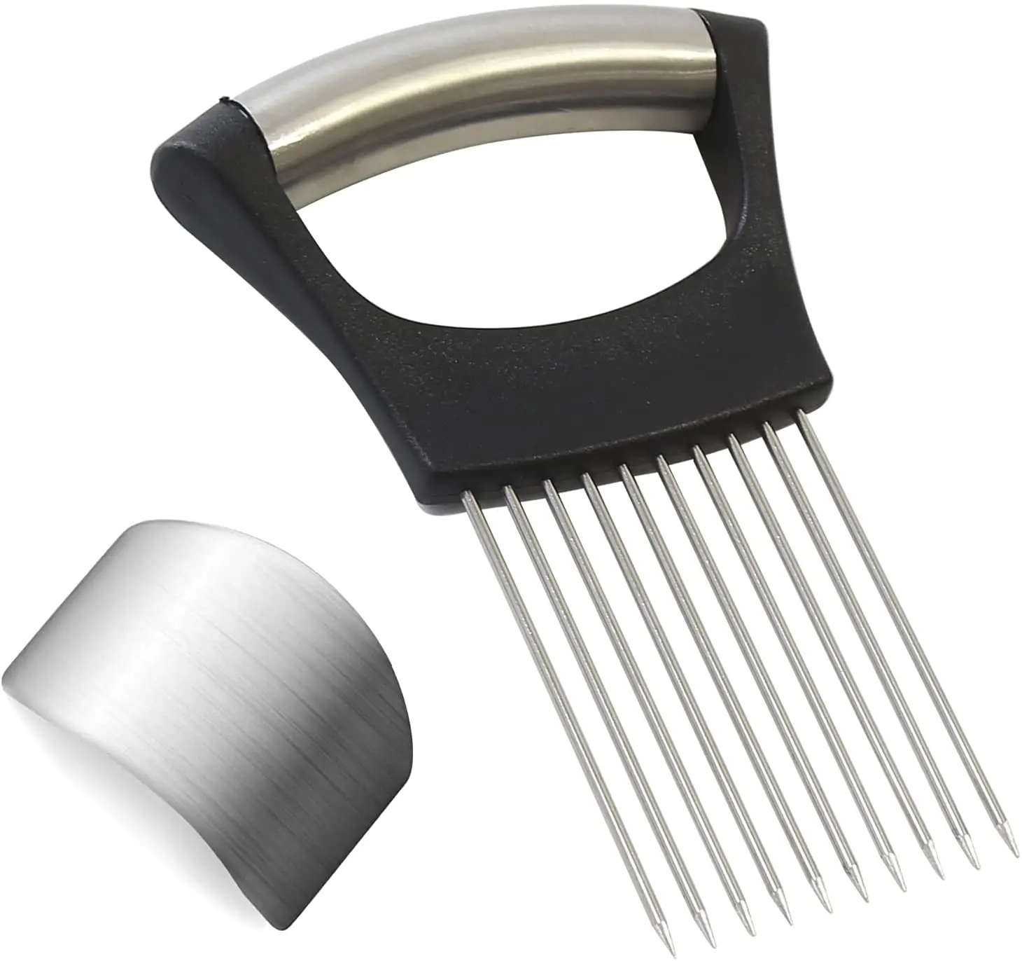 Hot selling Onion Slicer Tool and Finger Guard Protector for Avoid Hurting ,vegetable slice holder food slicer assistant tool