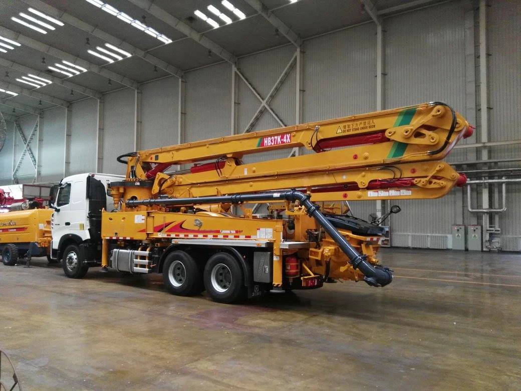 China Top Brand Mobile Hydraulic 30m Truck Mounted Concrete Mixer Pump HB30V Best Price