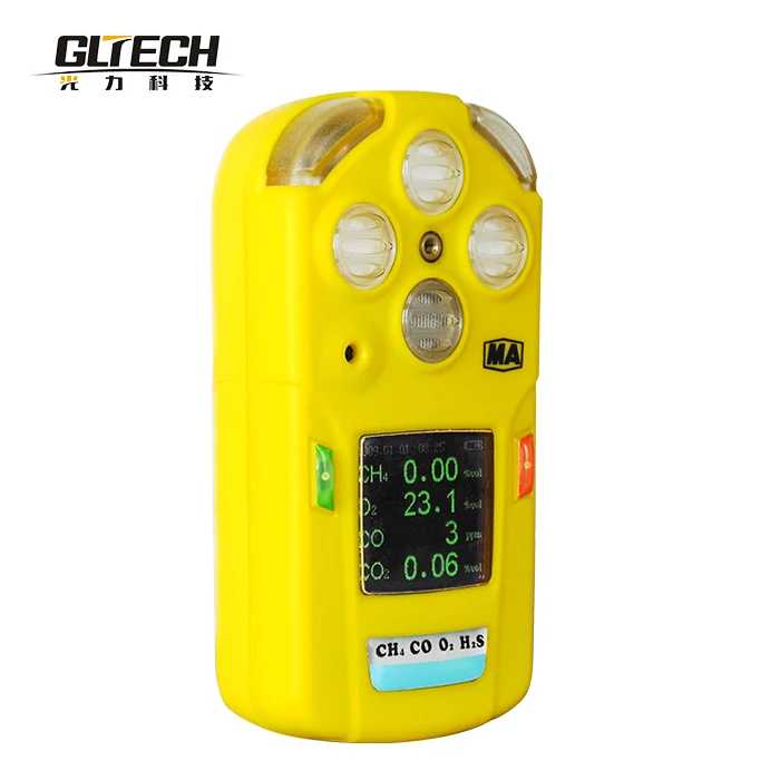 GLTech LCD Gas Analyzer Meter Gas Sensor Detector Air Quality Monitor Gas Leak Detector with Sound Shock Alarm