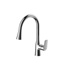 Bravat керамический картридж тянуть вниз выдвижной тянуть вниз одной ручкой смеситель горячей и холодной воды, палубная кухонная раковина кран