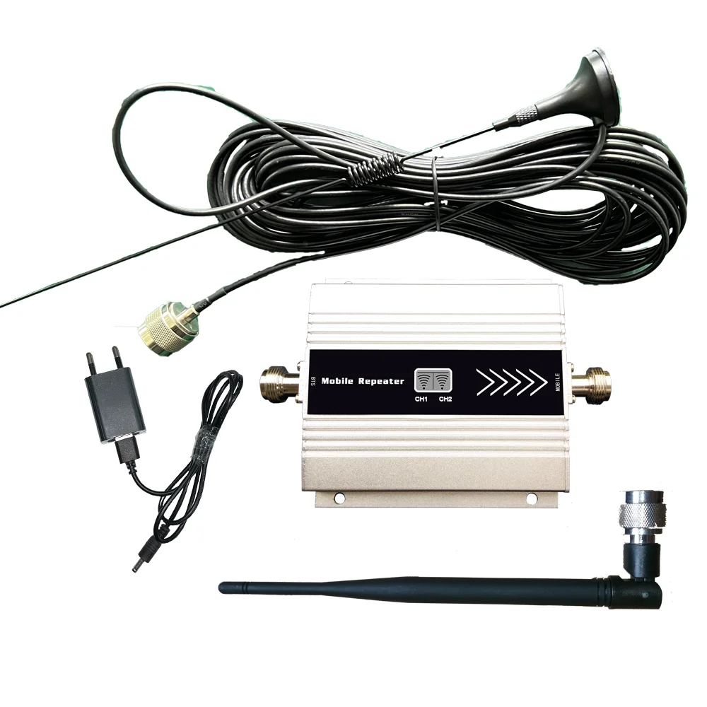 Dual band 2+4g GSM DCS 900 1800MHz mobile signal amplifier 65dB signal repeater/GSM signal booster