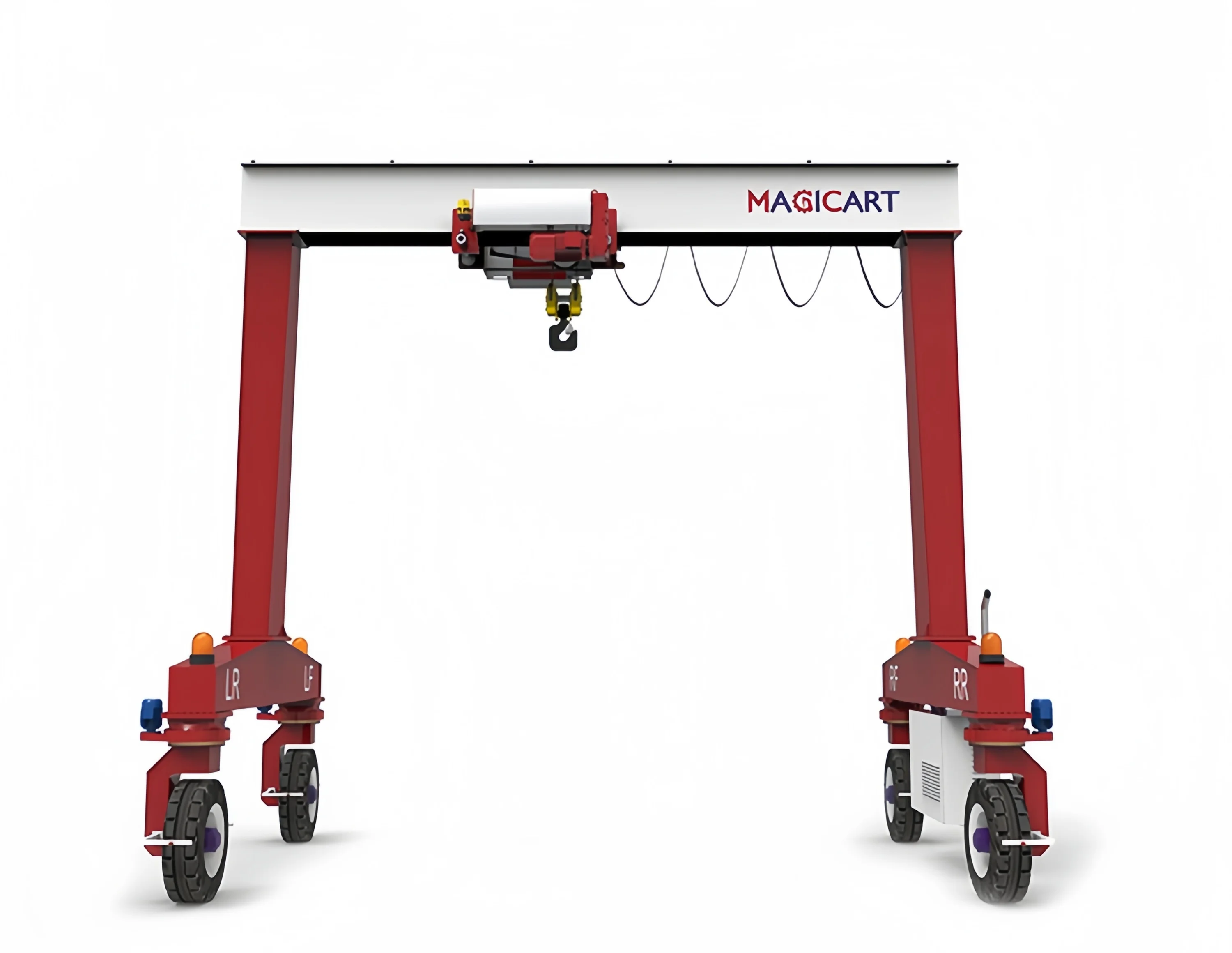 New 10 Ton Mobile Gantry Crane with 3M Lifting Height Engine Motor PLC & Gear Core Components for Construction & Farm Industries