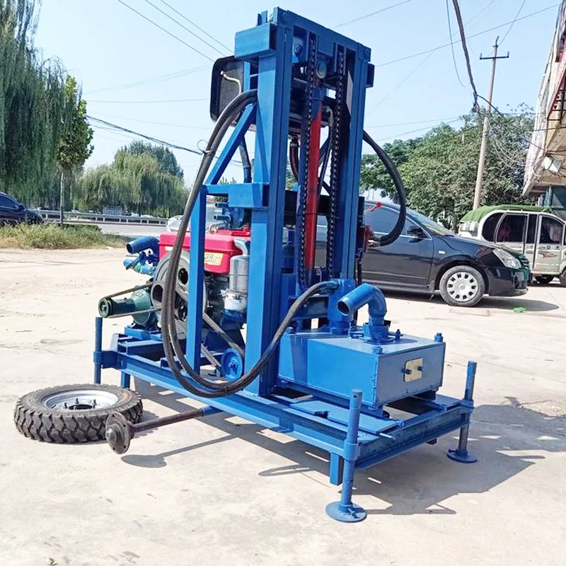 mini drilling rig machine 300m depth electric water wells portable rock drilling rig  water well drilling rig portable