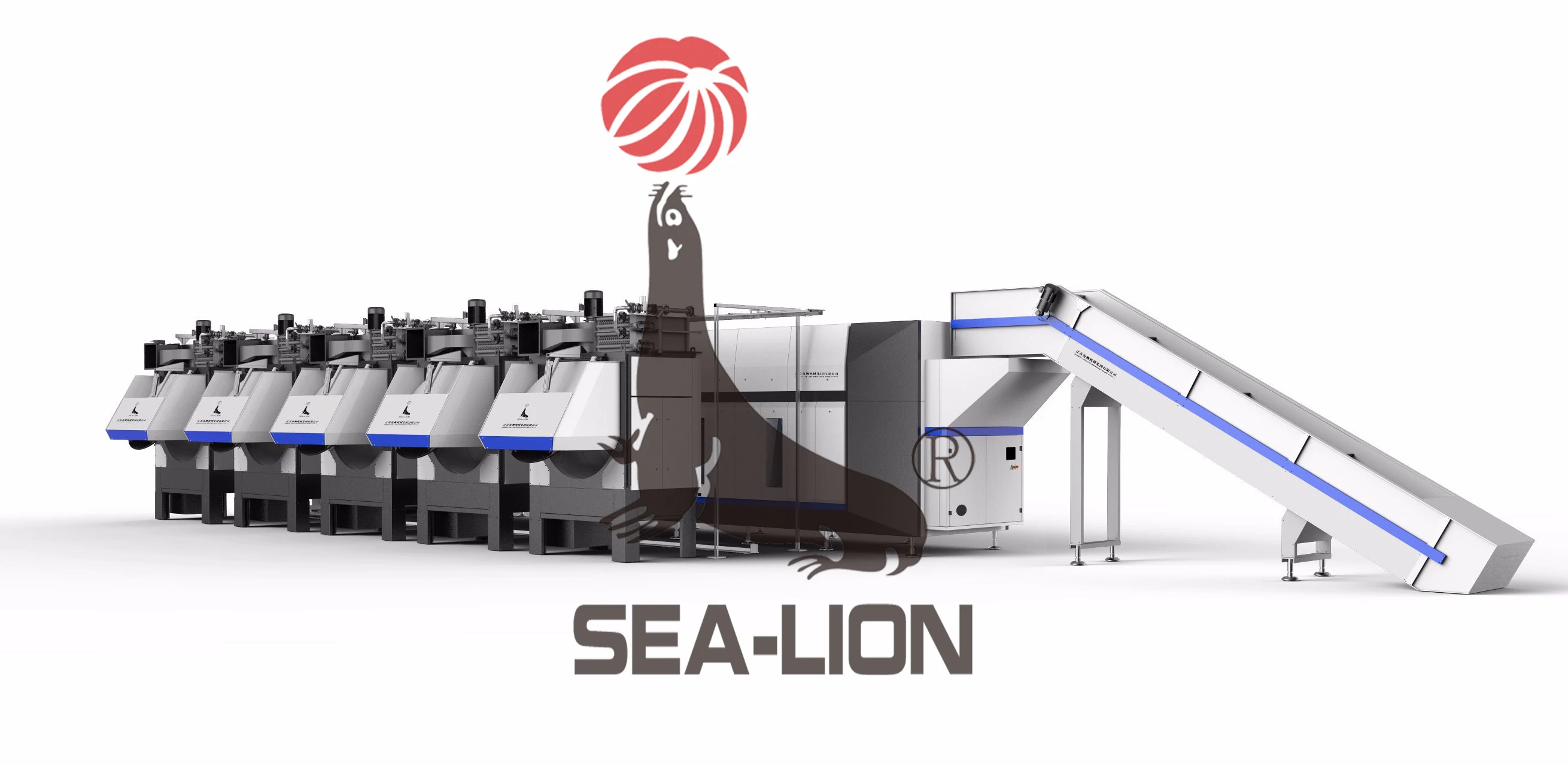 Sea-lion commercial hospital medical tunnel continous batch washer equipment system