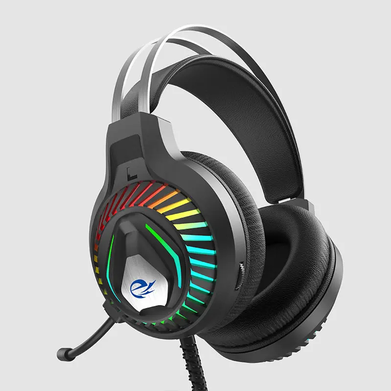 New Design Cute Headphone Red Blue color High Quality Comfortable noise cancelling retro headphone with LED Backlight