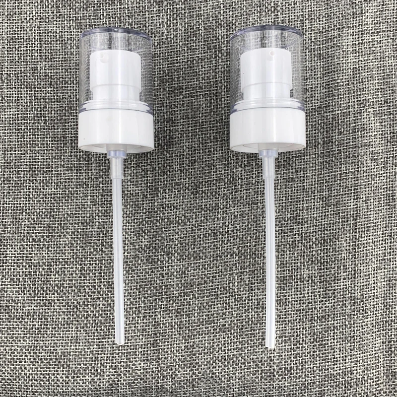 
factory stock low MOQ GP439 20/410 20mm Plastic white lotion liquid soap cream crimp pump nozzle bottle cap for cometic bottles 