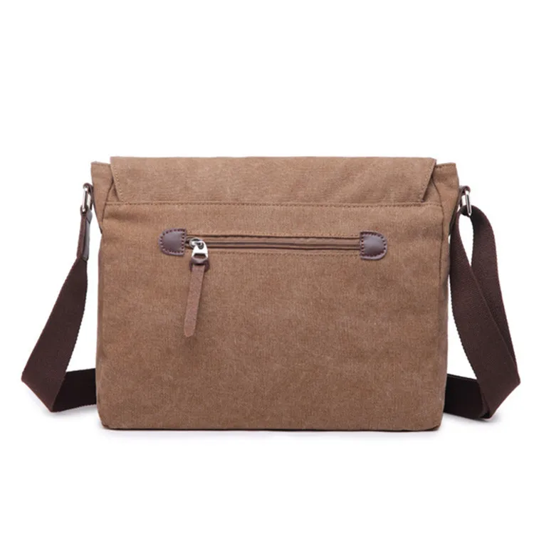 Vintage travel student messenger shoulder bag man cross body canvas bags crossbody men