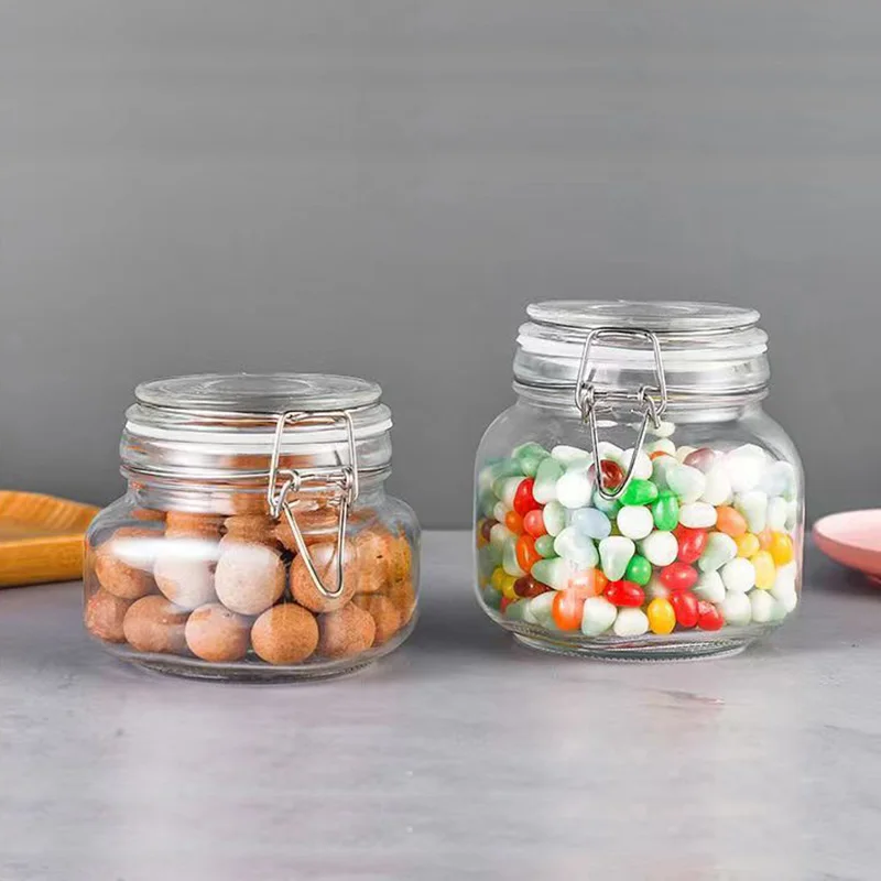Chinese Supplier 1500ml 2200ml 3300ml Extra Large Glass Storage Containers With Buckle Lids