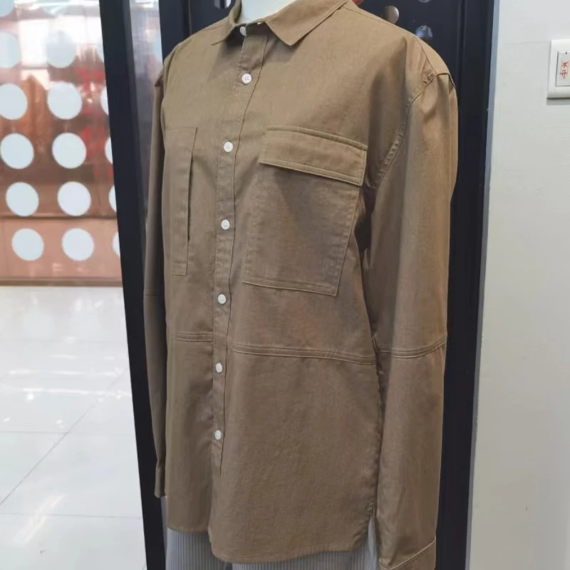 wholesale good color fastness 65% Cotton 33% polyester/cotton fabric denim style for spring autumn long sleeve shirt clothing