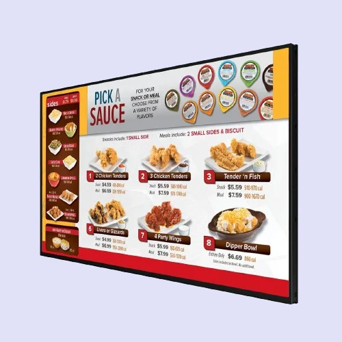 Lcd Infrared Hd Wall Mounted Digital Siagnage Advertisement And Multi Sizes 350lum Advertising Screen