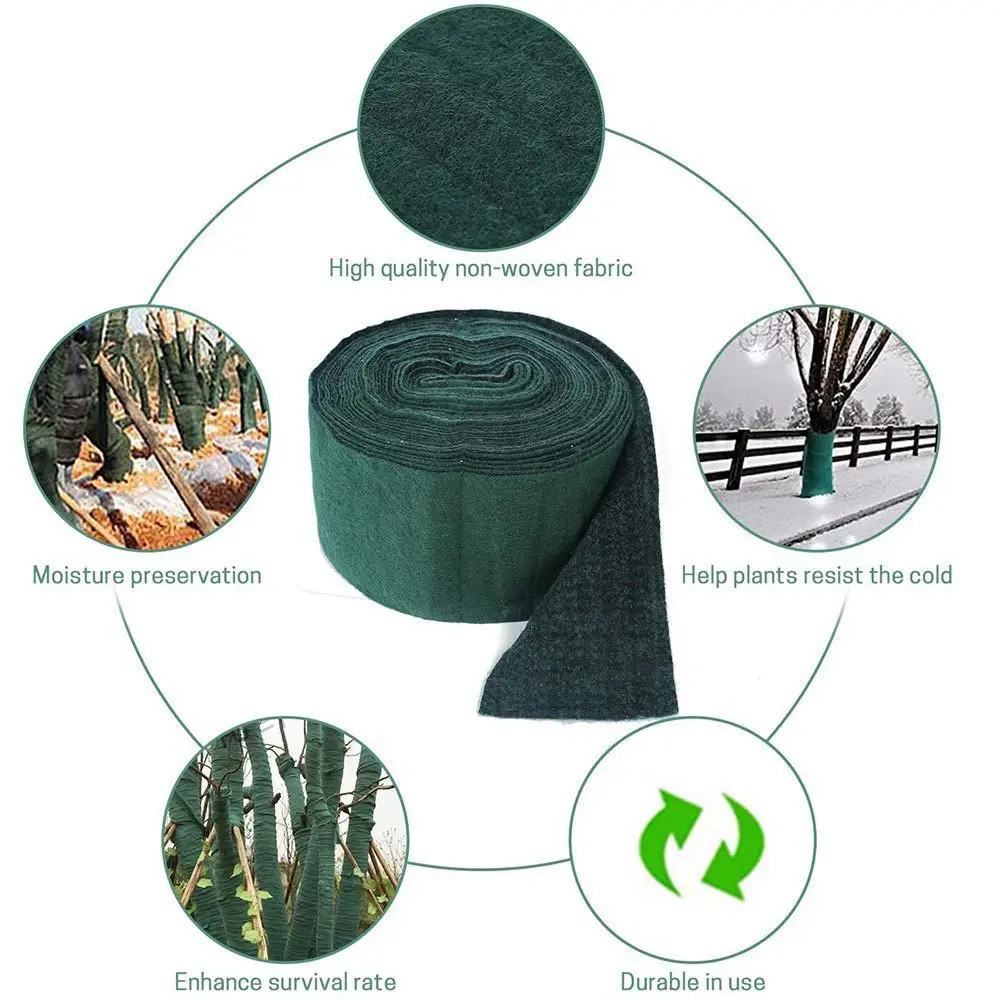 Garden Wrapped Winter-Proof Trunk Tree Trunk Guards for Frost Plant Covers Freeze Protection