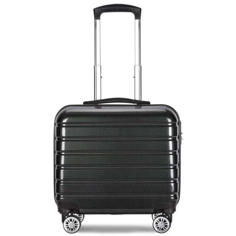 2024 16 Inch Hard Wheeled Hardside Luggage Bag ABS + PC Small Trolley Travel Suitcase Carry-on Hardshell Case With Password Lock